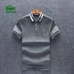 lacoste t-shirt new arrival polo coton avec details rayes gris